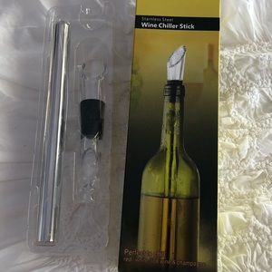 NWT Stainless Steel Wine Chiller Stick
